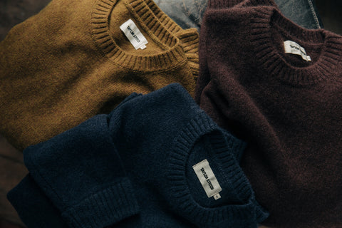 Assortment of Taylor Stitch wool sweaters