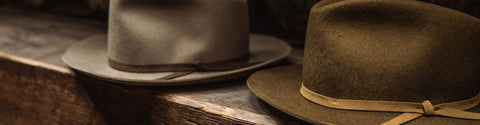 Two Stetson x Taylor Stitch hats