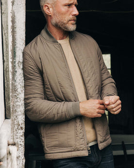 The Able Jacket in Morel Quilted Nylon: Alternate Image 4, Outerwear by Taylor Stitch