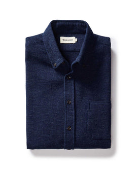 flatlay of The Jack in Indigo Waffle, Wovens by Taylor Stitch