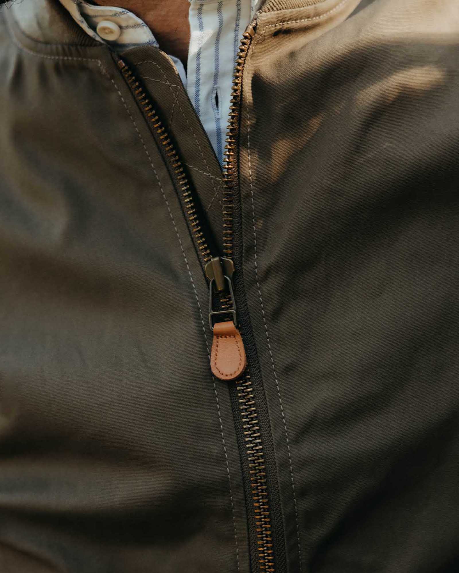 The Bomber Jacket in Fatigue Olive Dry Wax | Taylor Stitch The Bomber Jacket in Fatigue Olive Dry Wax | Taylor Stitch