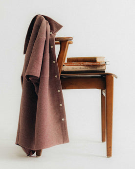 editorial image of The Conrad Shirt in Port Twist hanging, Wovens by Taylor Stitch
