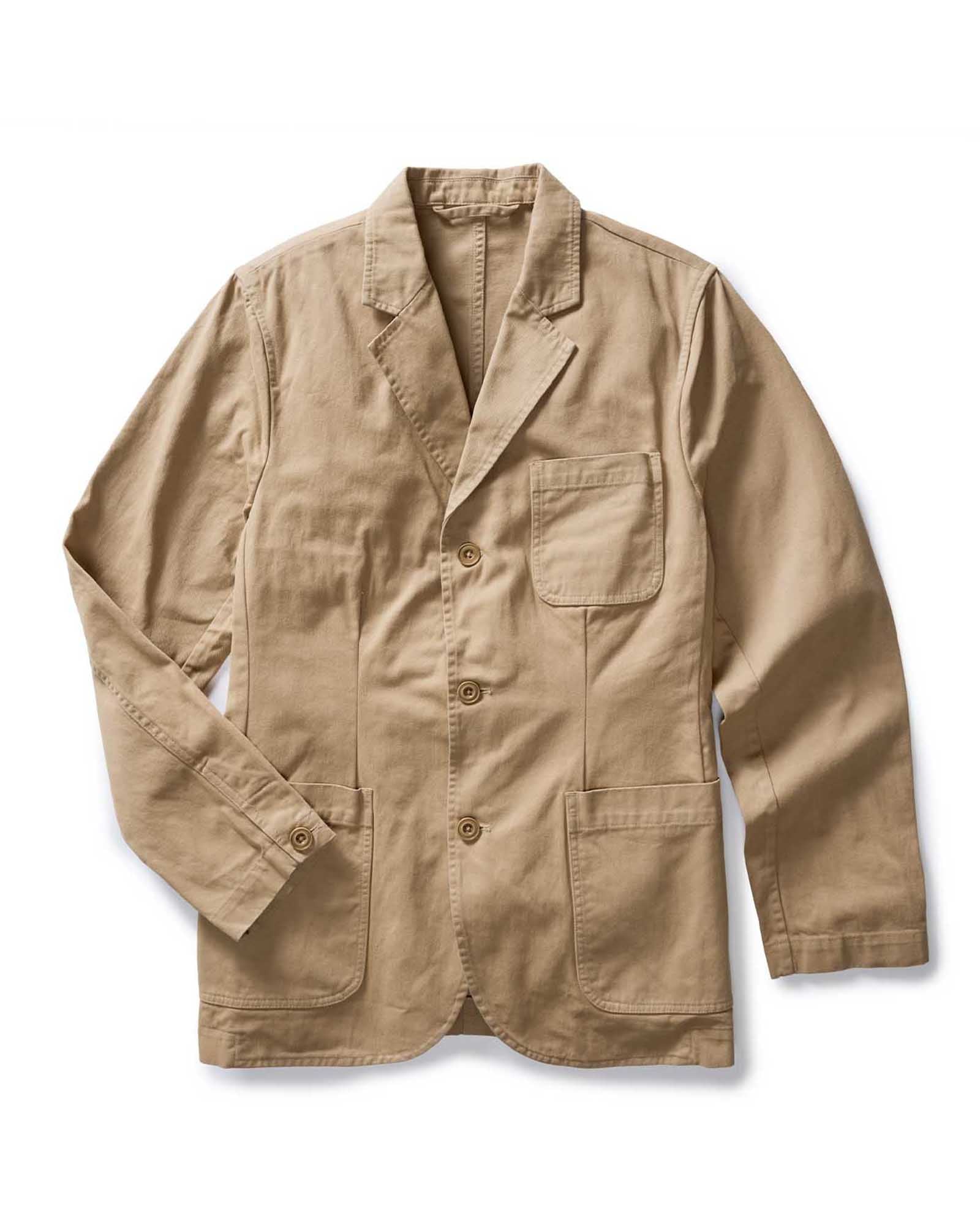 The Foundation Sportcoat in Organic Khaki Twill Taylor Stitch