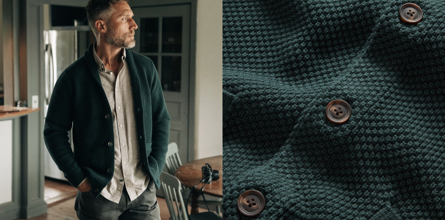 The Crawford Sweater in Dark Forest