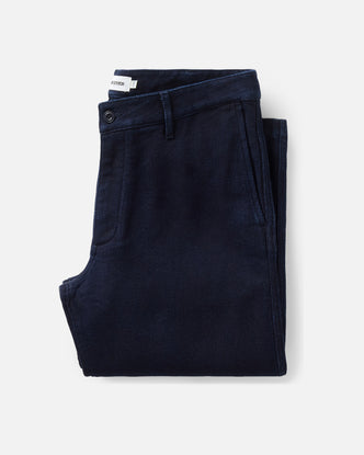 The Camden Pant in Rinsed Indigo Sashiko