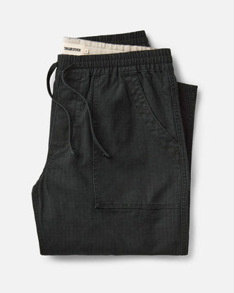 folded flatlay of The Breakwater Pant in Coal Ripstop