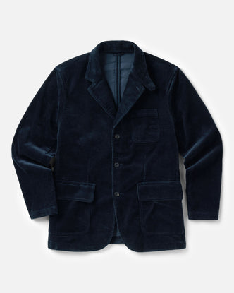 flatlay of The Riley Sportcoat in Dark Navy Corduroy