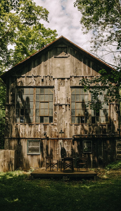 Old wooden barn at Springhill Farm