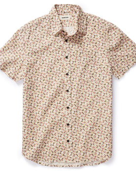 flatlay of The Short Sleeve California in Coastal Flora, Wovens by Taylor Stitch