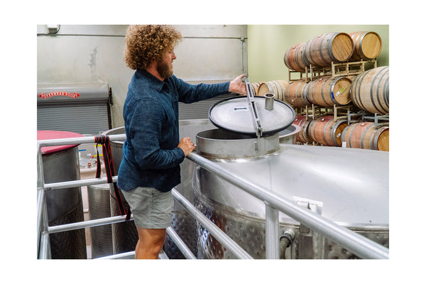 Bertus in the cellar.