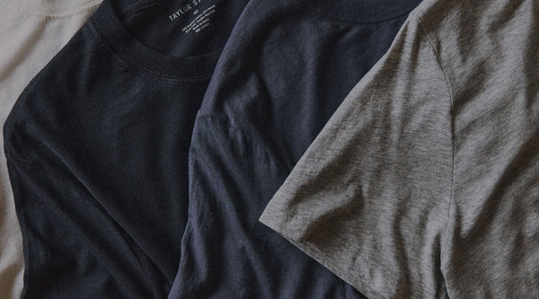 editorial image of various Cotton Hemp t-shirts