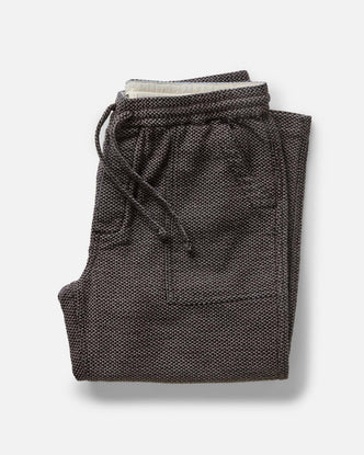 folded flatlay of The Breakwater Pant in Charcoal Sashiko