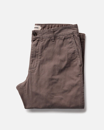 folded flatlay of The Democratic Foundation Pant in Organic Espresso
