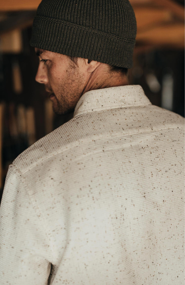 Editorial Panel: The Jack in Natural Jaspe Waffle, Wovens by Taylor Stitch