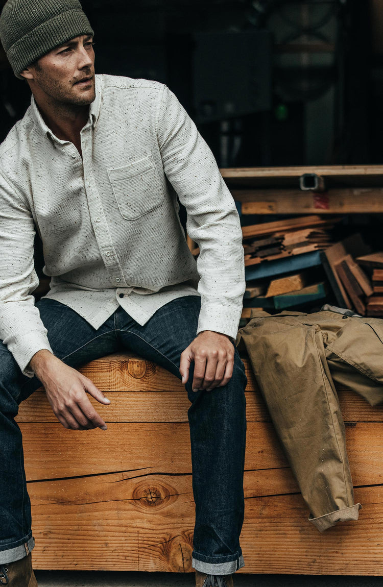 Editorial Panel: The Lined Longshore Jacket in Harvest Tan Waxed Canvas, Outerwear by Taylor Stitch