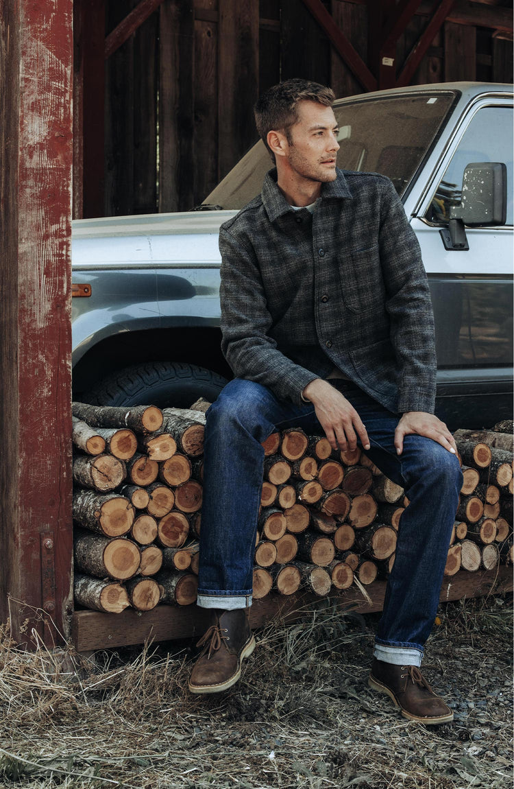 Editorial Panel: The Ojai Jacket in Ash Plaid Wool, Outerwear by Taylor Stitch