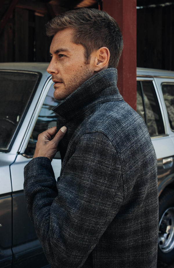Editorial Panel: The Ojai Jacket in Ash Plaid Wool, Outerwear by Taylor Stitch
