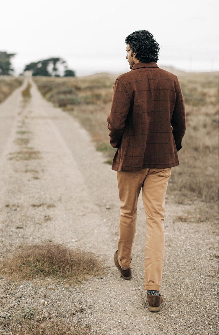 Editorial Panel: The Ojai Jacket in Ginger Check Wool, Outerwear by Taylor Stitch
