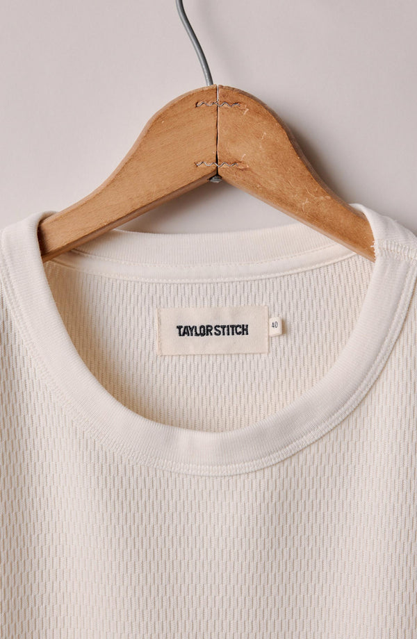 The Organic Cotton Waffle Crew in Natural