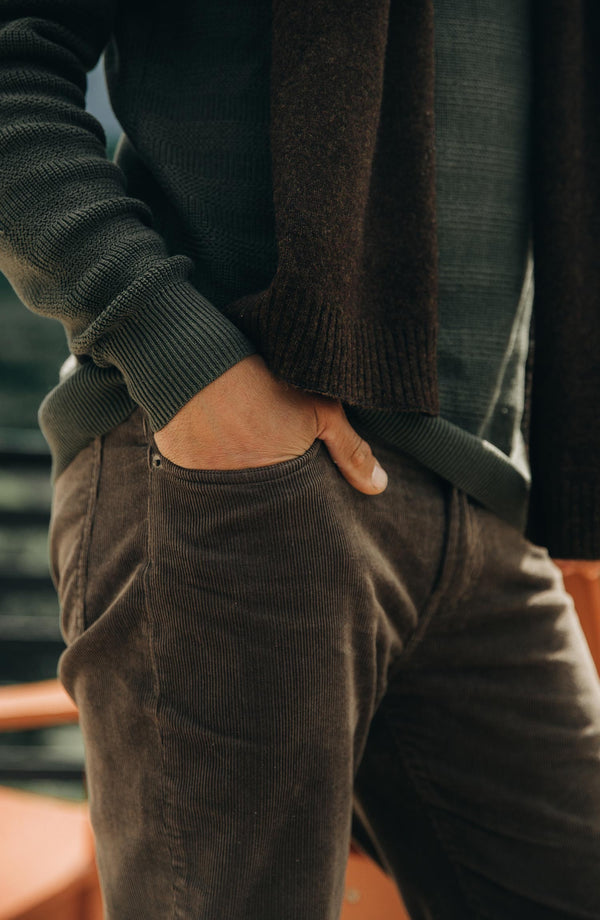 Editorial Panel: The Slim All Day Pant in Walnut Cord, Bottoms by Taylor Stitch