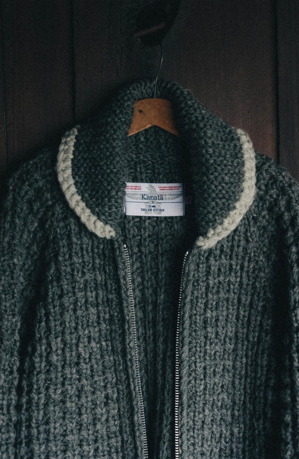 editorial image of The Roper Jacket in Vintage Wash Organic Selvedge hanging