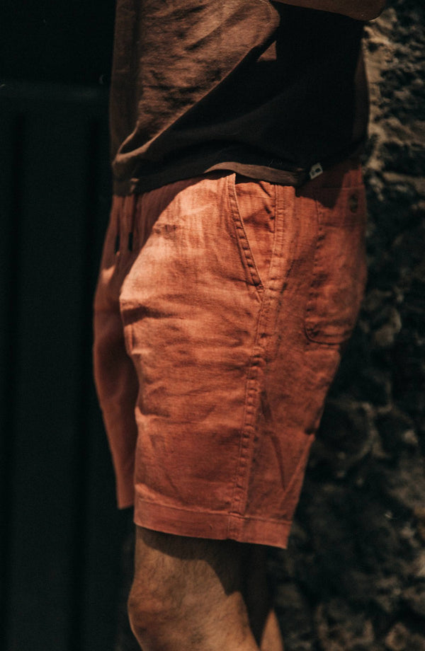 our guy rocking the shorts in mexico, cropped shot with text on the right
