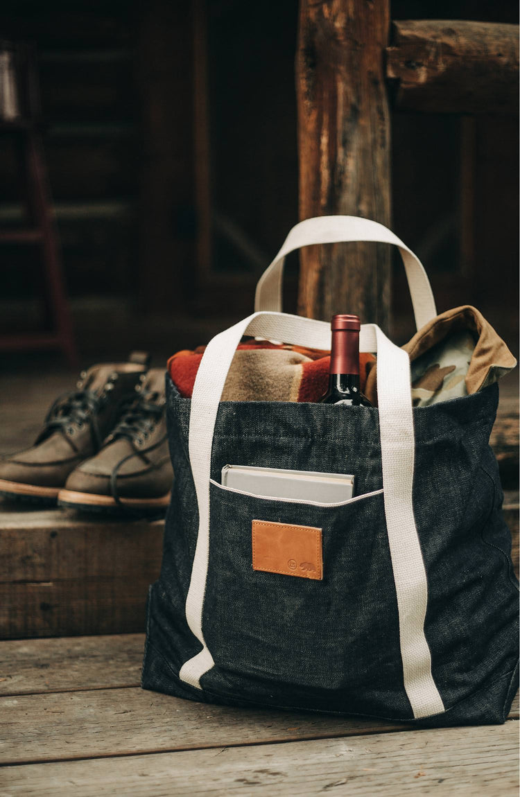 our guy rocking the cone mills tote in Montana