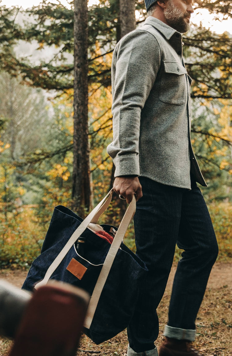 our guy rocking the cone mills tote in Montana