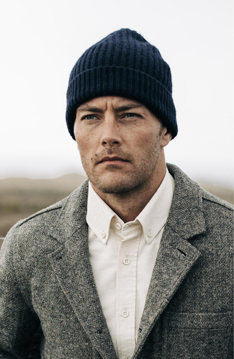Editorial Panel: The Fisherman Beanie in Dark Navy, Accessories by Taylor Stitch