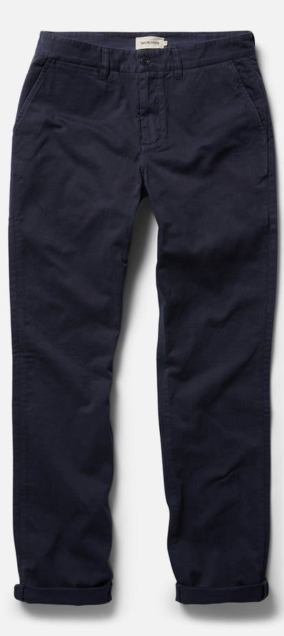 Flatlay photo of The Democratic Foundation Pant in Organic Dark Navy