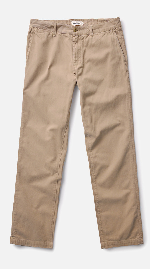 Flatlay photo of The Democratic Foundation Pant in Organic Khaki