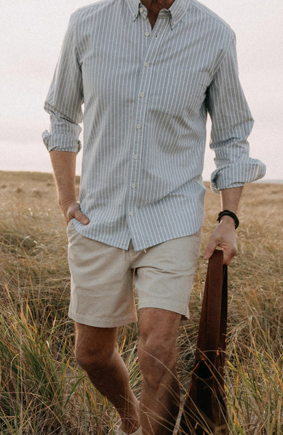 The Jack Oxford Shirt in Blue Stripe