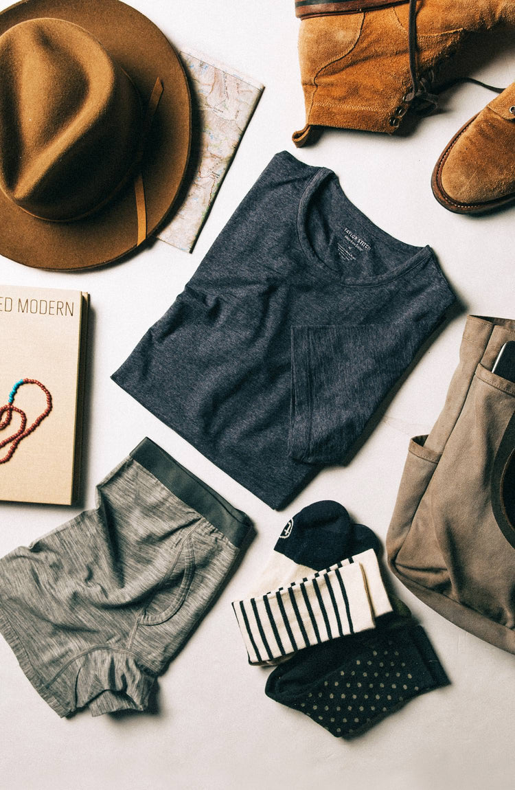 flatlay of our socks—with text overlaying