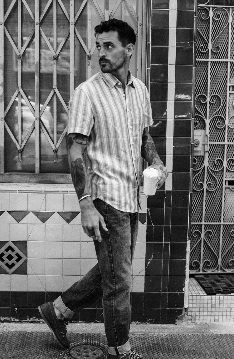 our guy rocking the california in sf, cropped shot with text on the right