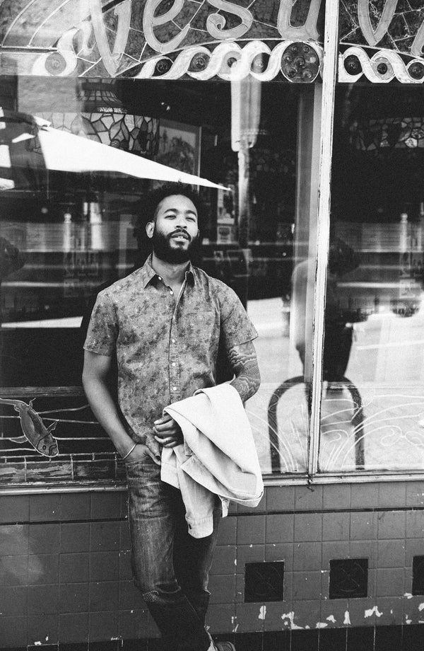 our guy rocking the california in california, cropped shot with text on the right