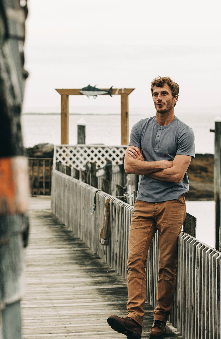 our guy rocking the henley in maine”