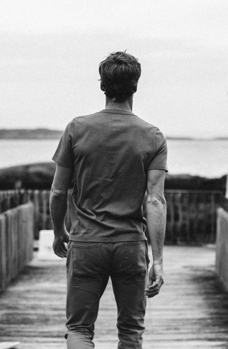 our guy hanging out in maine with the henley on