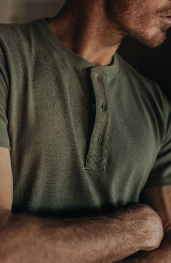 our guy rocking the henley in maine, cropped shot with text on the right