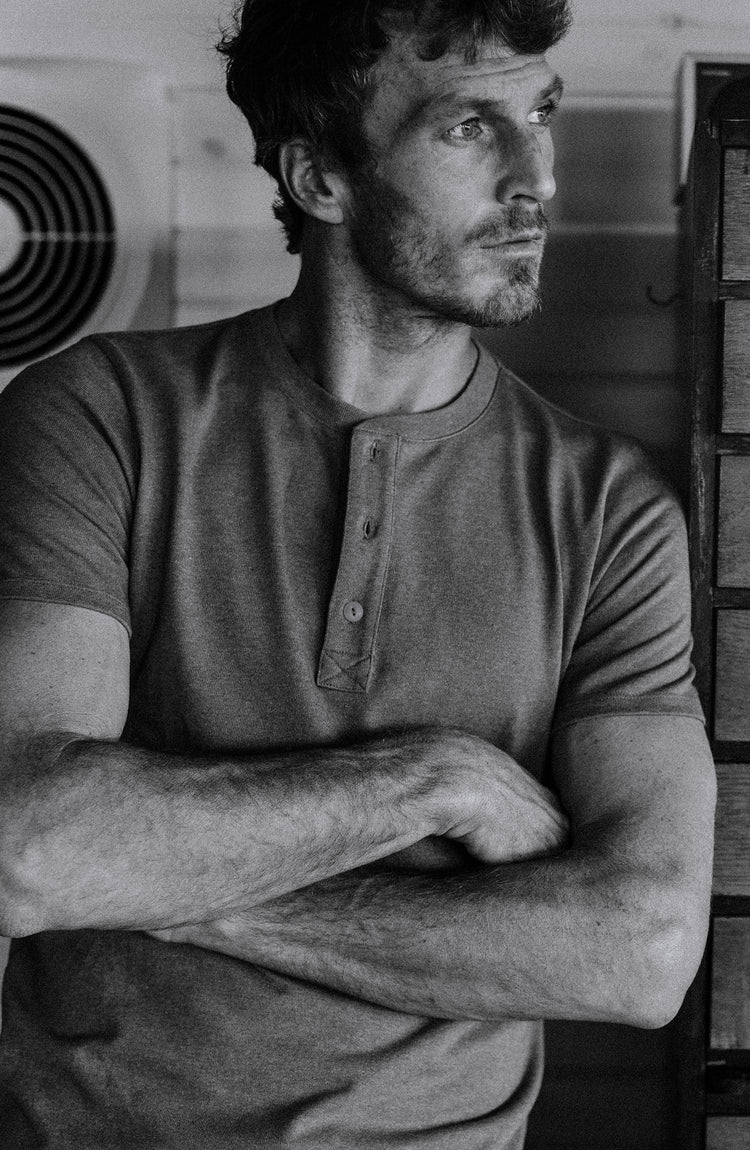 our guy hanging out in maine with the henley on
