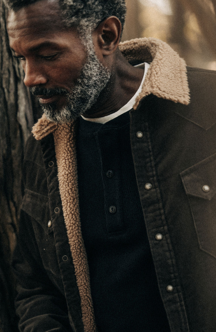 Editorial Panel: The Western Shirt Jacket in Soil Corduroy, Outerwear by Taylor Stitch