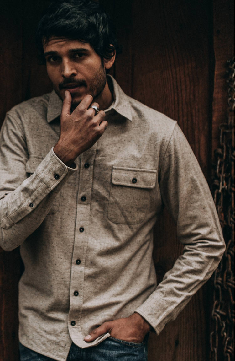 our fit model wearing the yosemite outdoors