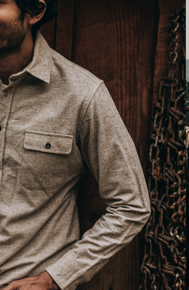 environmental shot with our fit model wearing the yosemite outdoors
