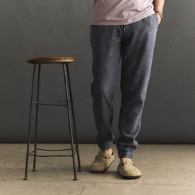 The Apres Pant in Navy Linen Tweed - featured image