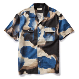 The Short Sleeve Carter in Dark Navy Abstract - featured image