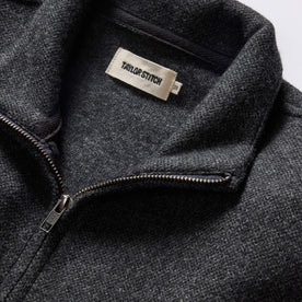 The Weekend Jacket in Charcoal Birdseye Wool: Alternate Image 4