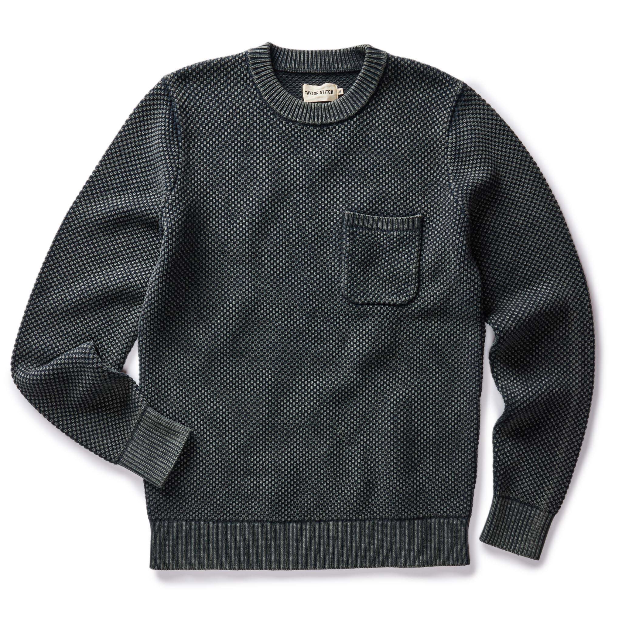 The Crawford Crew Sweater in Washed Asphalt