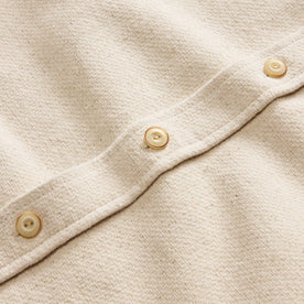 material shot of buttons on The Division Shirt in Birch