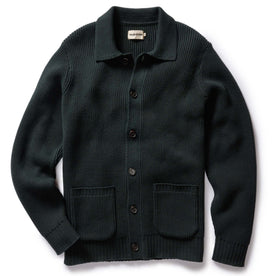 The Harbor Sweater Jacket in Black Pine Heather - featured image