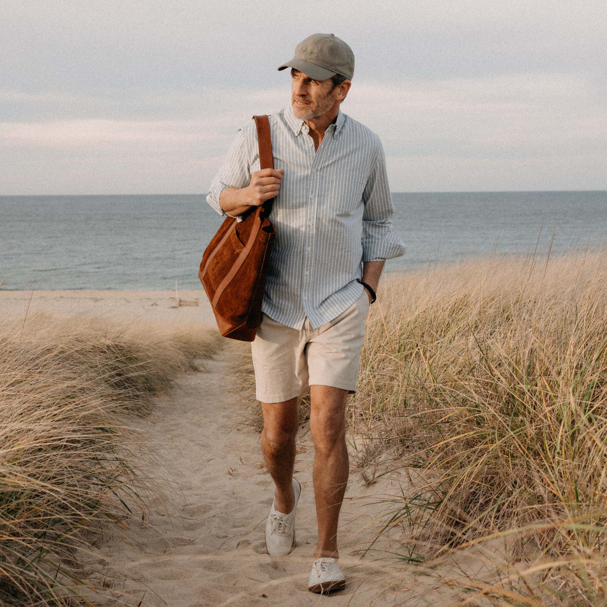 The Jack Men's Oxford Shirt in Blue Stripe | Taylor Stitch