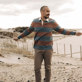 The Rugby Shirt in Faded Brick Stripe - featured image